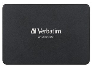 Drive Verbatim VI550 S3 49351 (256 GB ; 2.5 Inch; SATA III) hinta ja tiedot | Verbatim Tietokoneet ja pelaaminen | hobbyhall.fi