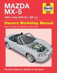 Mazda MX-5 (89 - 05) Haynes Repair Manual hinta ja tiedot | Matkakirjat ja matkaoppaat | hobbyhall.fi