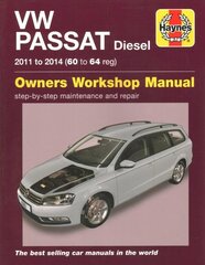 Volkswagen Passat Diesel (11-14) 60 to 64 Haynes Repair Manual hinta ja tiedot | Matkakirjat ja matkaoppaat | hobbyhall.fi