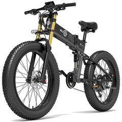 Sähköpyörä Bezior X Plus, 26", Fat Tire, musta, 1000W, 17,5Ah hinta ja tiedot | Sähköpyörät | hobbyhall.fi