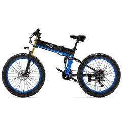 Sähköpyörä Bezior X Plus, 26", Fat Tire, sininen, 1000W, 17,5Ah hinta ja tiedot | Sähköpyörät | hobbyhall.fi