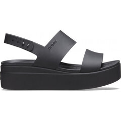 Crocs™ naisten vapaa-ajan kengät Brooklyn Low Wedge Womens, musta 39,5 hinta ja tiedot | Naisten avokkaat ja sandaalit | hobbyhall.fi