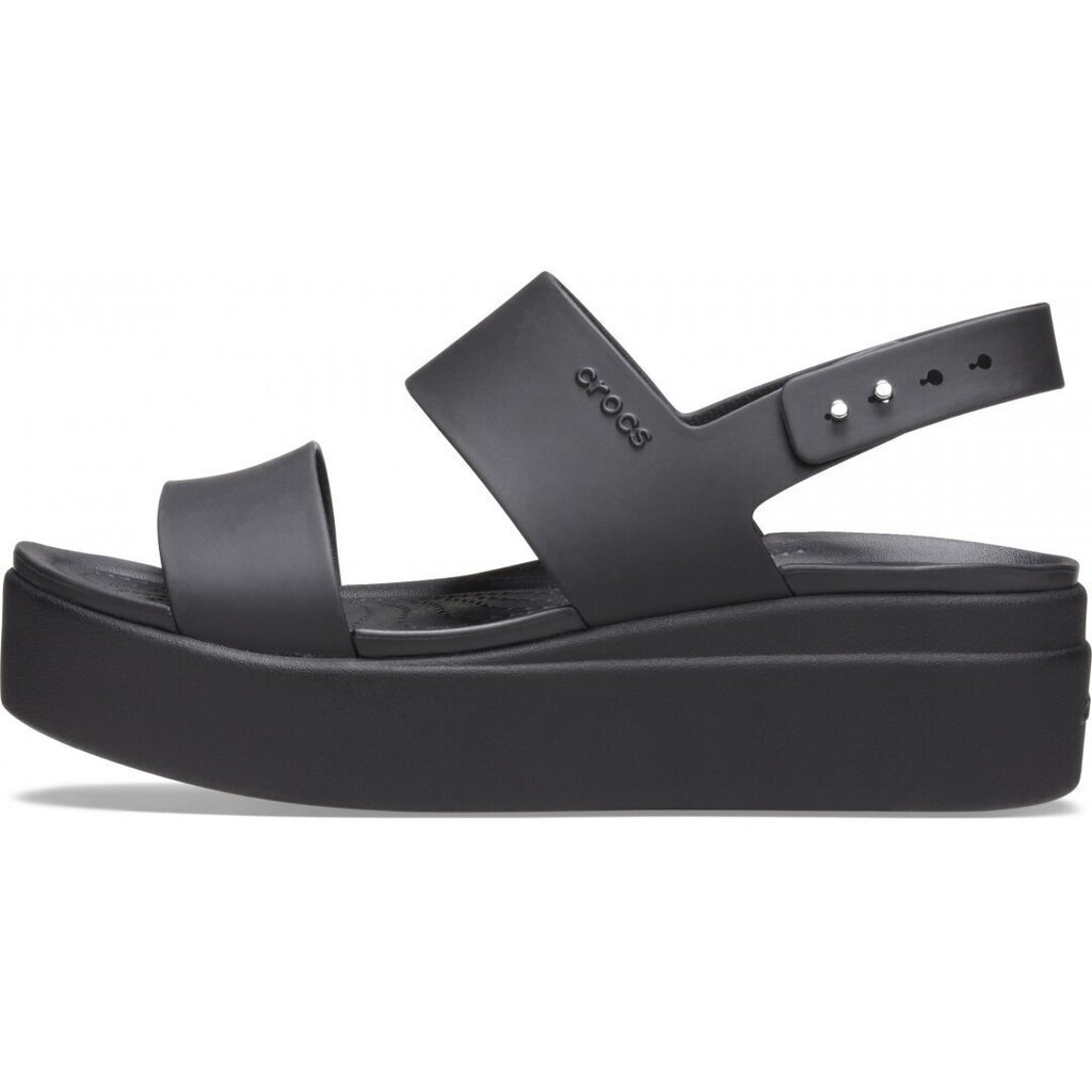 Crocs™ naisten vapaa-ajan kengät Brooklyn Low Wedge Womens, musta 39,5 hinta ja tiedot | Naisten avokkaat ja sandaalit | hobbyhall.fi