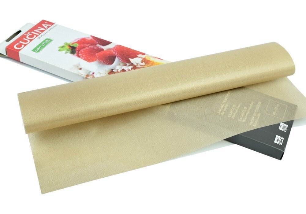 La Cucina uudelleenkäytettävä teflonleivinpaperi, 40 x 33 cm hinta ja tiedot | Uunivuoat ja leivontavälineet | hobbyhall.fi
