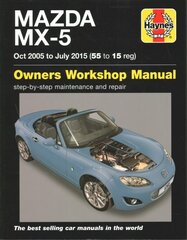 Mazda MX-5 (Oct 05 - July 15) 55 to 15 Haynes Repair Manual hinta ja tiedot | Matkakirjat ja matkaoppaat | hobbyhall.fi