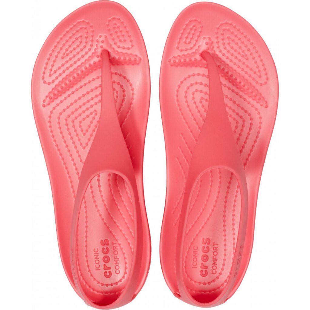 Crocs™ naisten vapaa-ajan kengät Serena Flip Women's, punainen hinta ja tiedot | Naisten sandaalit ja tossut | hobbyhall.fi