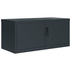 vidaXL Arkistokaappi antrasiitti 90x40x180 cm teräs hinta ja tiedot | Olohuoneen kaapit ja lipastot | hobbyhall.fi