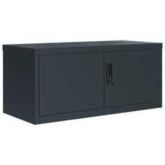 vidaXL Arkistokaappi antrasiitti 90x40x110 cm teräs hinta ja tiedot | Olohuoneen kaapit ja lipastot | hobbyhall.fi