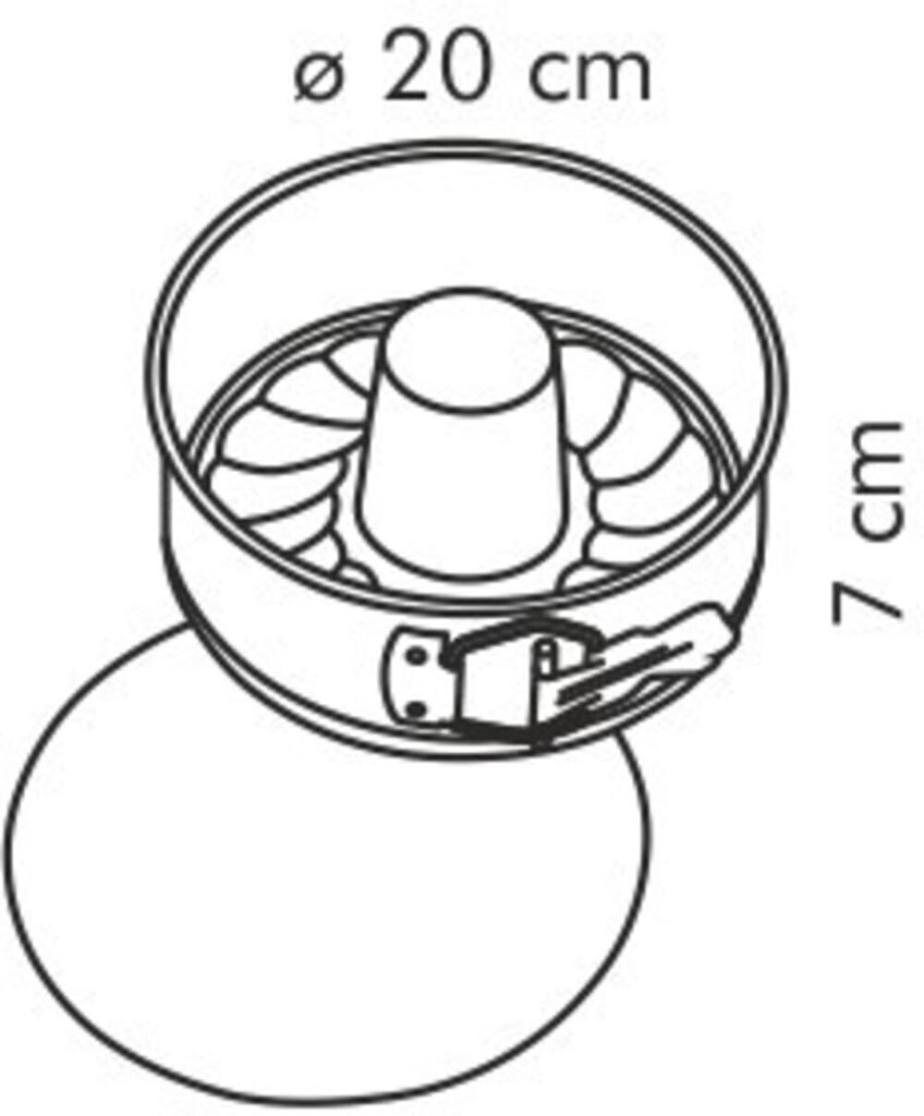 Tescoma kakkuvuoka, 20 cm hinta ja tiedot | Uunivuoat ja leivontavälineet | hobbyhall.fi