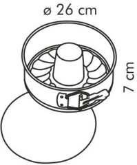 Tescoma kakkuvuoka, 26 cm hinta ja tiedot | Uunivuoat ja leivontavälineet | hobbyhall.fi