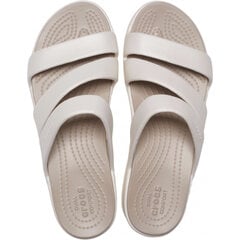 Crocs™ naisten vapaa-ajan kengät Monterey Wedge Womens, beige hinta ja tiedot | Naisten sandaalit ja tossut | hobbyhall.fi