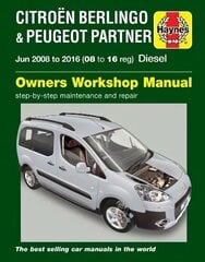 Citroen Berlingo & Peugeot Partner Diesel (June 08 - 16) 08 to 16 Haynes Repair Manual hinta ja tiedot | Matkakirjat ja matkaoppaat | hobbyhall.fi