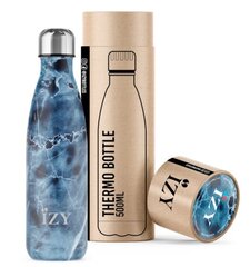 Termospullo Izy Bottle, 500ml, Marble Blue hinta ja tiedot | Termoskannut ja termosmukit | hobbyhall.fi