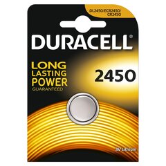 Tabletin akku Duracell CR2450 litium 3V hinta ja tiedot | Duracell Kodin remontointi | hobbyhall.fi