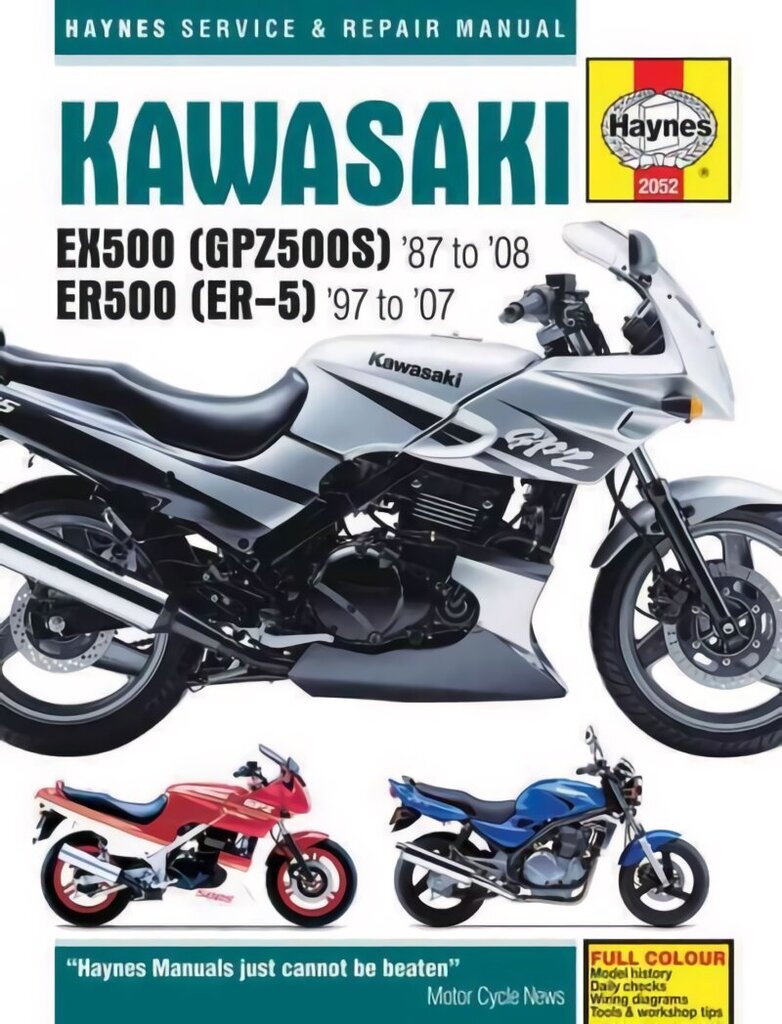 Kawasaki EX500 (GPZ500S) & ER500 (ER-5) (87 - 05) hinta ja tiedot | Matkakirjat ja matkaoppaat | hobbyhall.fi