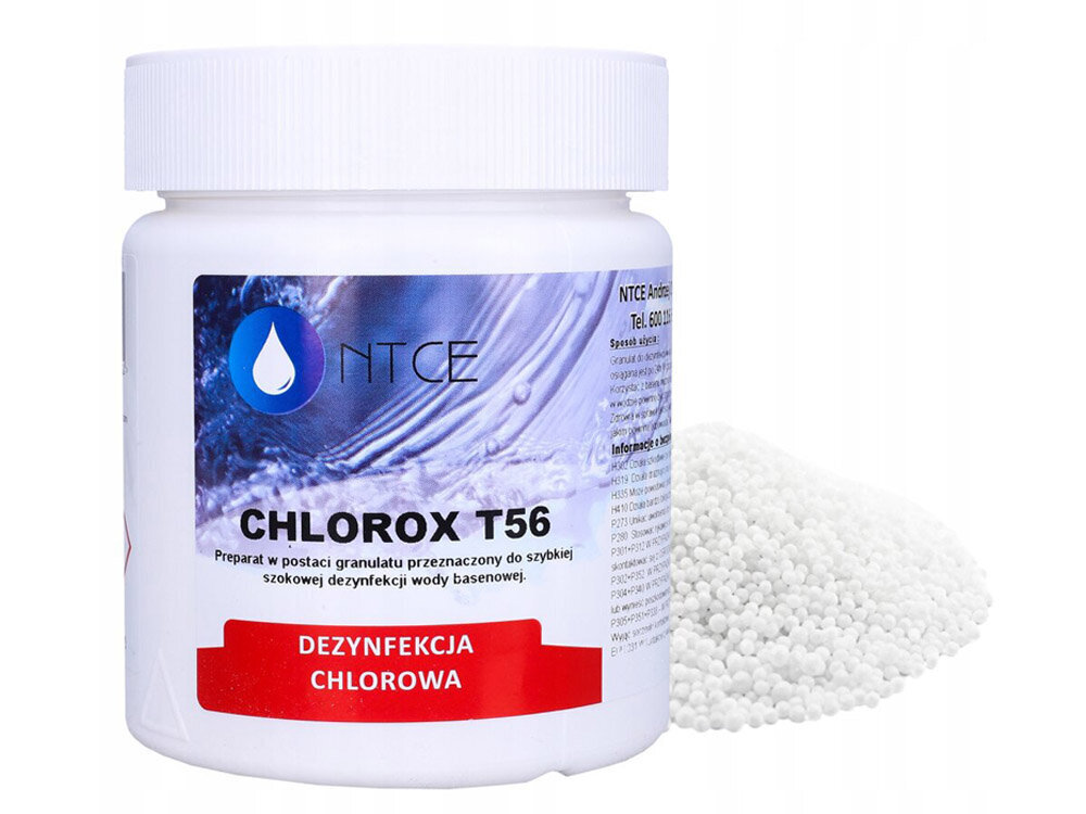 chlorox t56 rakeet 0,5kg hinta ja tiedot | Uima-altaan puhdistustuotteet | hobbyhall.fi