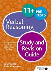 11plus Verbal Reasoning Study and Revision Guide: For 11plus, pre-test and independent school exams including CEM, GL and ISEB hinta ja tiedot | Nuortenkirjat | hobbyhall.fi