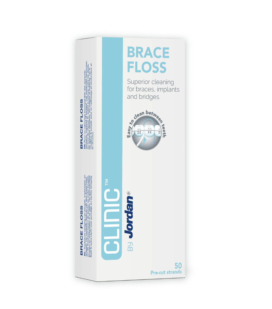 Jordan Clinic Brace Floss hammaslanka 50 kpl. hinta ja tiedot | Suuhygienia | hobbyhall.fi