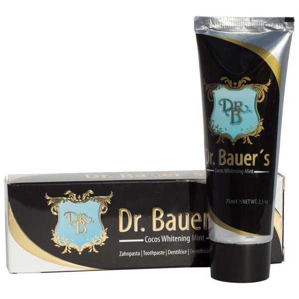 Dr. Bauer´s -valkaiseva hammastahna, sis. kookosta ja piparminttua, 75 ml