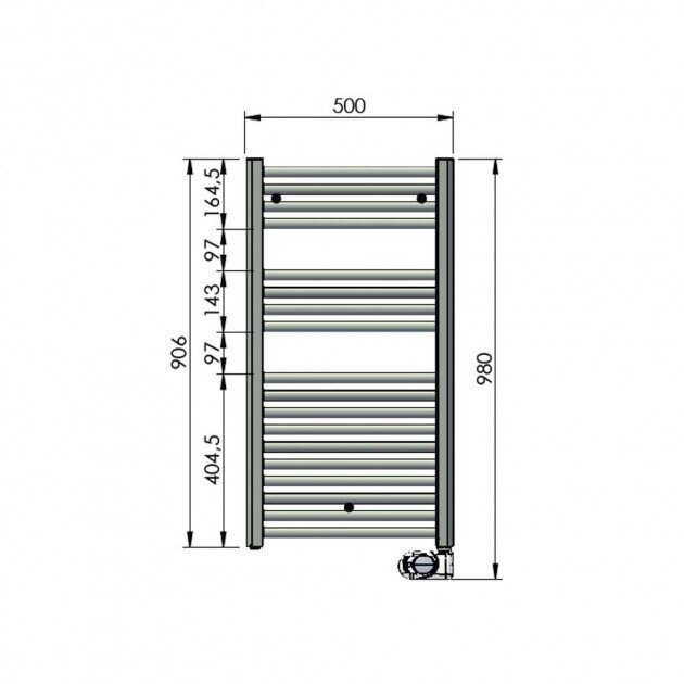 Sähköinen kylpyhuonepatteri Zehnder Aura PBEZ-090-50/MQ, 90x50cm, valkoinen hinta ja tiedot | Kylpyhuoneen patterit ja pyyhekuivaimet | hobbyhall.fi