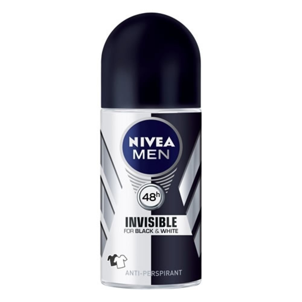 -Nivea Men Invisible For Black & White 48h antiperspirantti miehille 50 ml hinta ja tiedot | Deodorantit | hobbyhall.fi