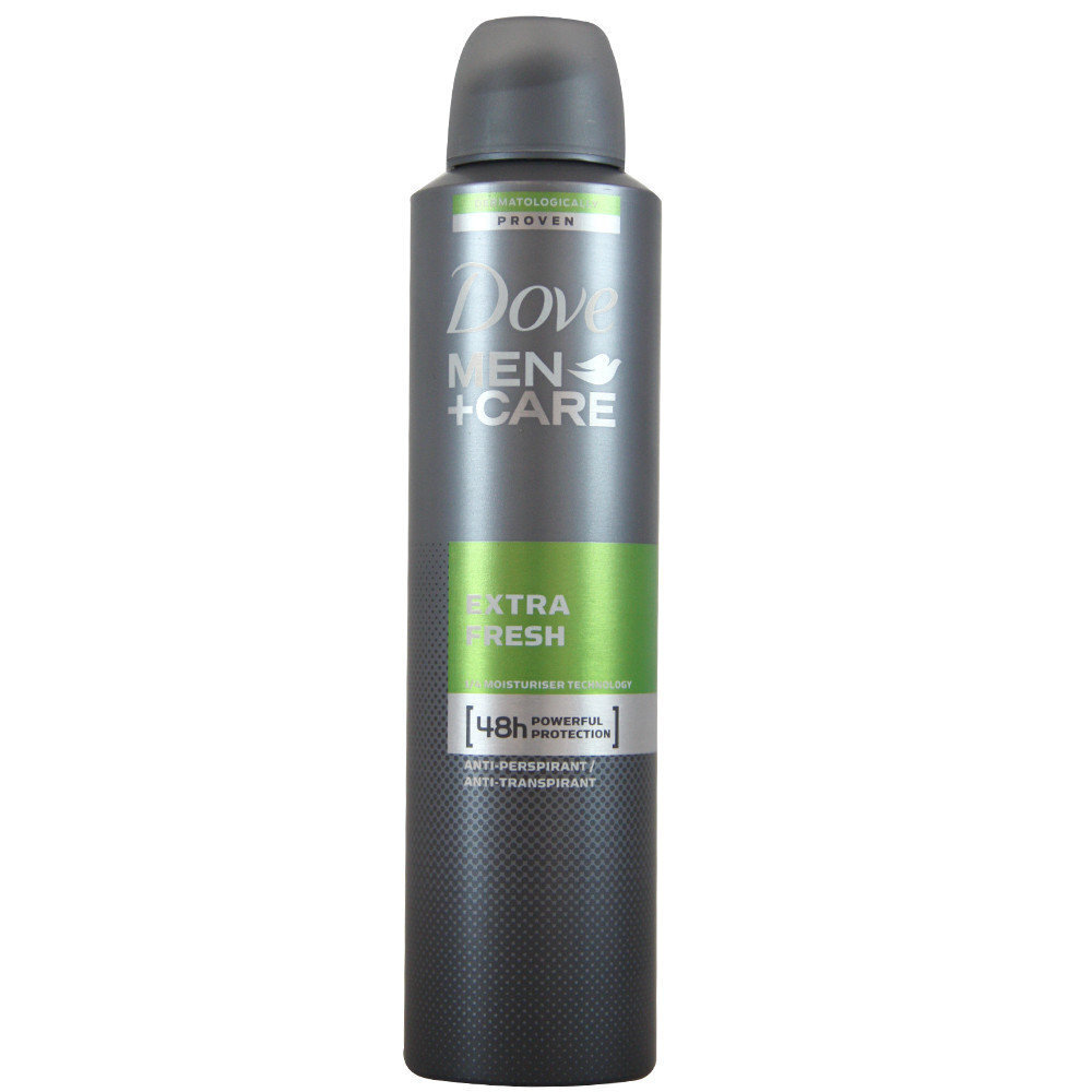 Spraydeodorantti Dove Men Care Extra Fresh 48h miehille 250 ml hinta ja tiedot | Deodorantit | hobbyhall.fi
