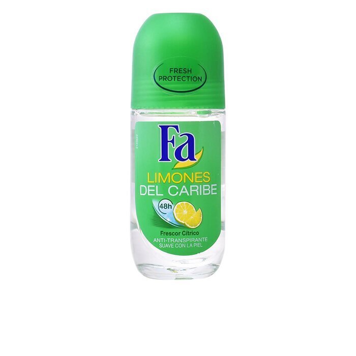 Roll on -deodorantti Caribbean lemon Fa, 50 ml hinta ja tiedot | Deodorantit | hobbyhall.fi