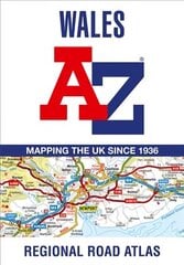 Wales A-Z Road Atlas 13th Revised edition hinta ja tiedot | Matkakirjat ja matkaoppaat | hobbyhall.fi