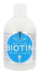Hiusten kasvua edistävä shampoo Kallos KJMN Biotin 1000 ml hinta ja tiedot | Shampoot | hobbyhall.fi