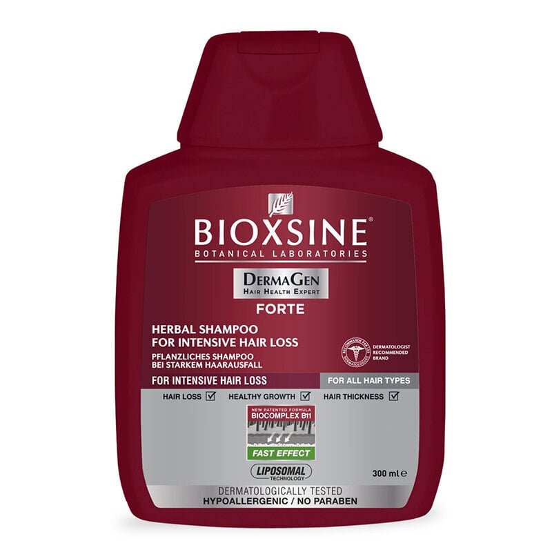 Hiustenlähtöä ehkäisevä shampoo Bioxsine Forte 300 ml hinta ja tiedot | Shampoot | hobbyhall.fi