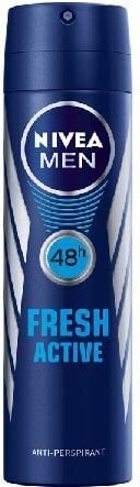 Nivea Men Fresh Active suihkedeodorantti mihelle 150 ml hinta ja tiedot | Deodorantit | hobbyhall.fi