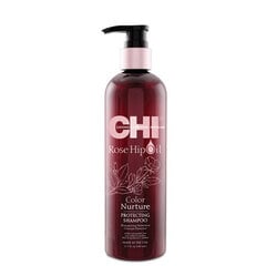 Shampoo värjätyille hiuksille CHI Rose Hip Oil Shampoo 340ml hinta ja tiedot | Shampoot | hobbyhall.fi