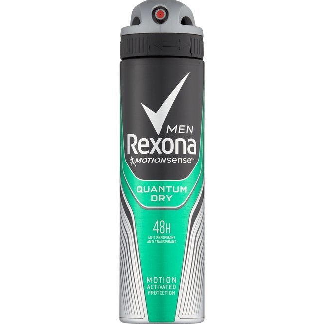 Rexona Men Quantum Dry antiperspirantti miehelle 150 ml hinta ja tiedot | Deodorantit | hobbyhall.fi