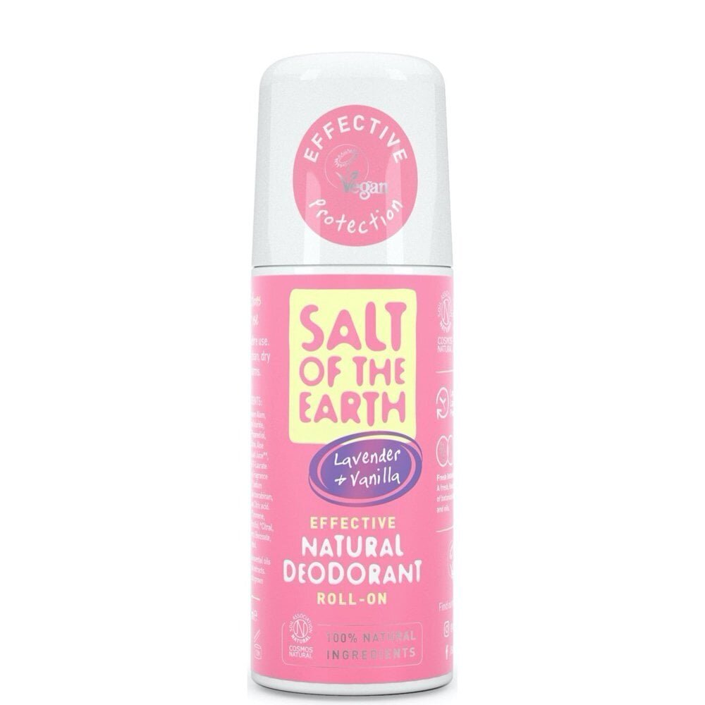 Laventelia ja vaniljaa sisältävä roll-on deodorantti Salt of the Earth, 75 ml hinta ja tiedot | Deodorantit | hobbyhall.fi