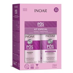 INOAR Pos Progress Duo -sarja keratiinikäsitellyille hiuksille: shampoo 250 ml + hoitoaine 250 ml hinta ja tiedot | Shampoot | hobbyhall.fi