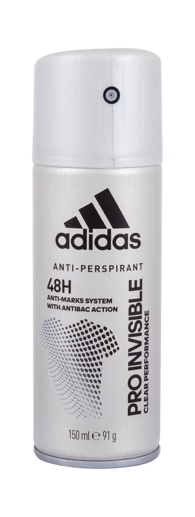 Adidas Pro Invisible antiperspirantti miehelle 150 ml hinta ja tiedot | Deodorantit | hobbyhall.fi