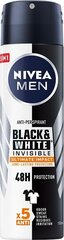 Nivea Men Black&White Invisible Ultimate Impact suihkedeodorantti mihelle 150 ml hinta ja tiedot | Deodorantit | hobbyhall.fi