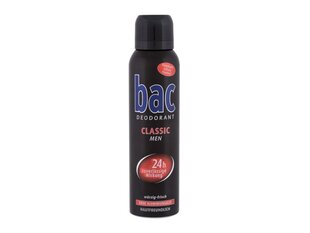 BAC Classic deodorantti miehelle 150 ml hinta ja tiedot | Bac Hajuvedet ja kosmetiikka | hobbyhall.fi