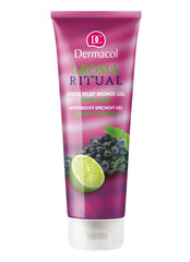 Dermacol Aroma Ritual Grape & Lime suihkugeeli 250 ml hinta ja tiedot | Dermacol Vartalonhoito | hobbyhall.fi