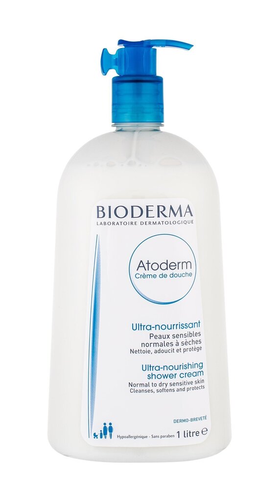 BIODERMA Atoderm Ultra-Nourishing suihkuvoide 1000 ml hinta ja tiedot | Suihkusaippuat ja suihkugeelit | hobbyhall.fi