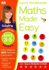 Maths Made Easy: Numbers, Ages 3-5 (Preschool): Supports the National Curriculum, Maths Exercise Book hinta ja tiedot | Nuortenkirjat | hobbyhall.fi