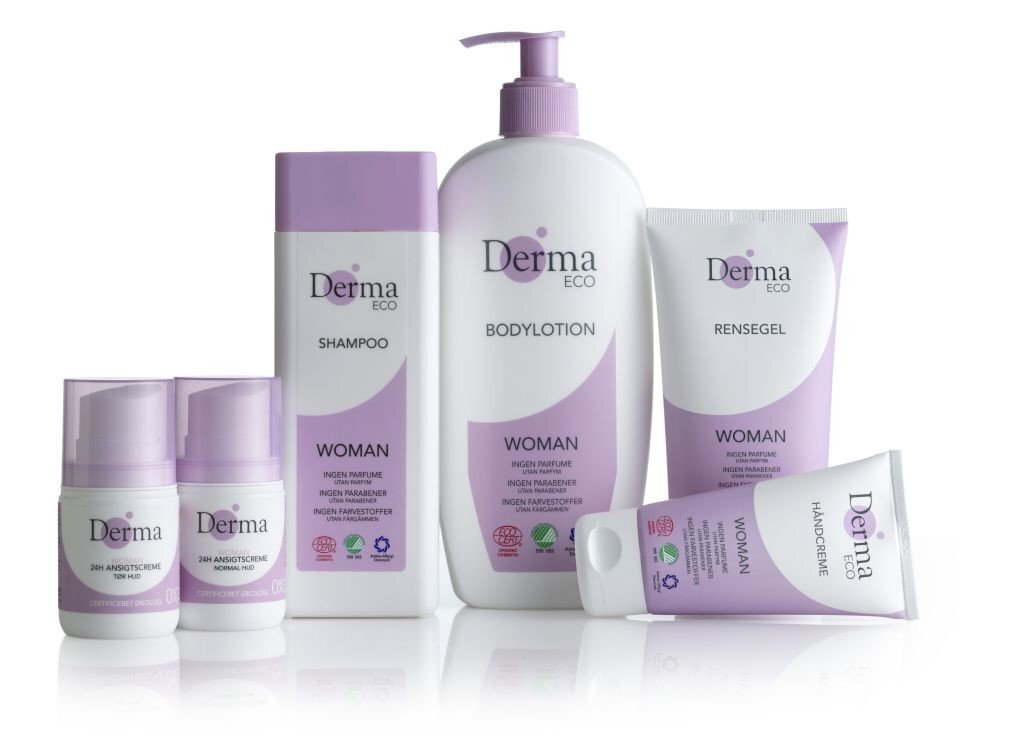 Derma Eco Woman shampoo ja suihkugeeli 250 ml hinta ja tiedot | Suihkusaippuat ja suihkugeelit | hobbyhall.fi