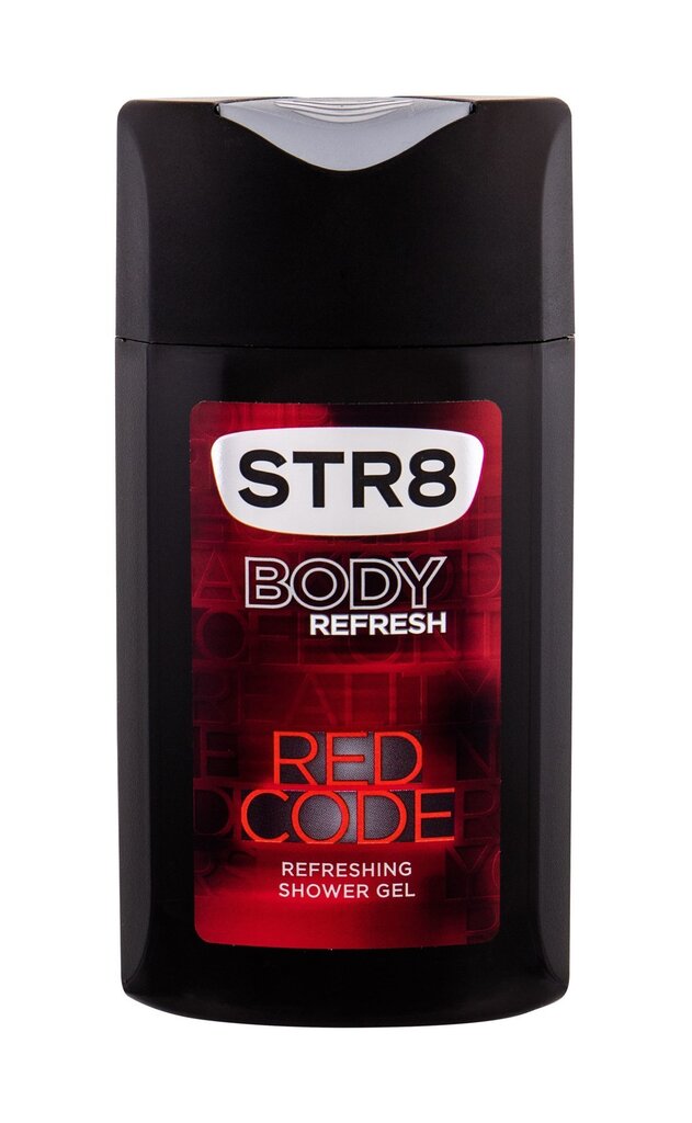 STR8 Red Code suihkugeeli miehelle 250 ml hinta ja tiedot | Suihkusaippuat ja suihkugeelit | hobbyhall.fi