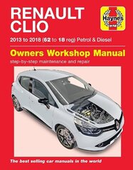 Renault Clio petrol & diesel ('13-'18) 62 to18 hinta ja tiedot | Matkakirjat ja matkaoppaat | hobbyhall.fi