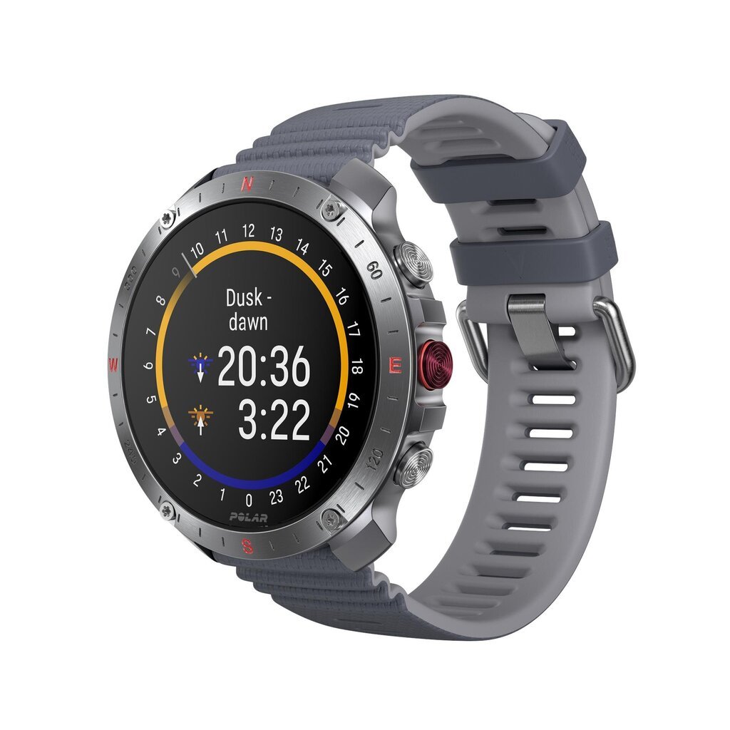 Polar Grit X2 Pro Sports Smart Watch, Hopea/harmaa hinta ja tiedot | Aktiivisuusrannekkeet | hobbyhall.fi