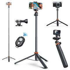 K&F Concept 2-in-1 Selfie-jalusta puhelintelineellä hinta ja tiedot | Kamerajalustat | hobbyhall.fi