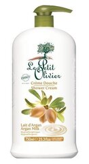 Le Petit Olivier Shower Argan Milk suihkuvoide 750 ml hinta ja tiedot | Le Petit Olivier Hajuvedet ja kosmetiikka | hobbyhall.fi