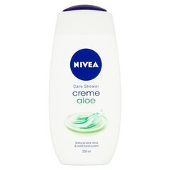 Nivea Creme Aloe suihkugeeli 250 ml hinta ja tiedot | Suihkusaippuat ja suihkugeelit | hobbyhall.fi