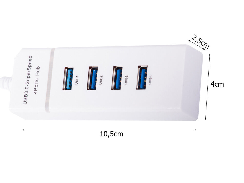 HUB USB 3.0 -portin jakaja 4x hinta ja tiedot | Adapterit | hobbyhall.fi