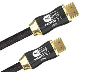 Hdmi 2.1 videokaapeli ultranopea 8k 60hz 4k 120hz hq kulta, 3m hinta ja tiedot | Kaapelit ja adapterit | hobbyhall.fi